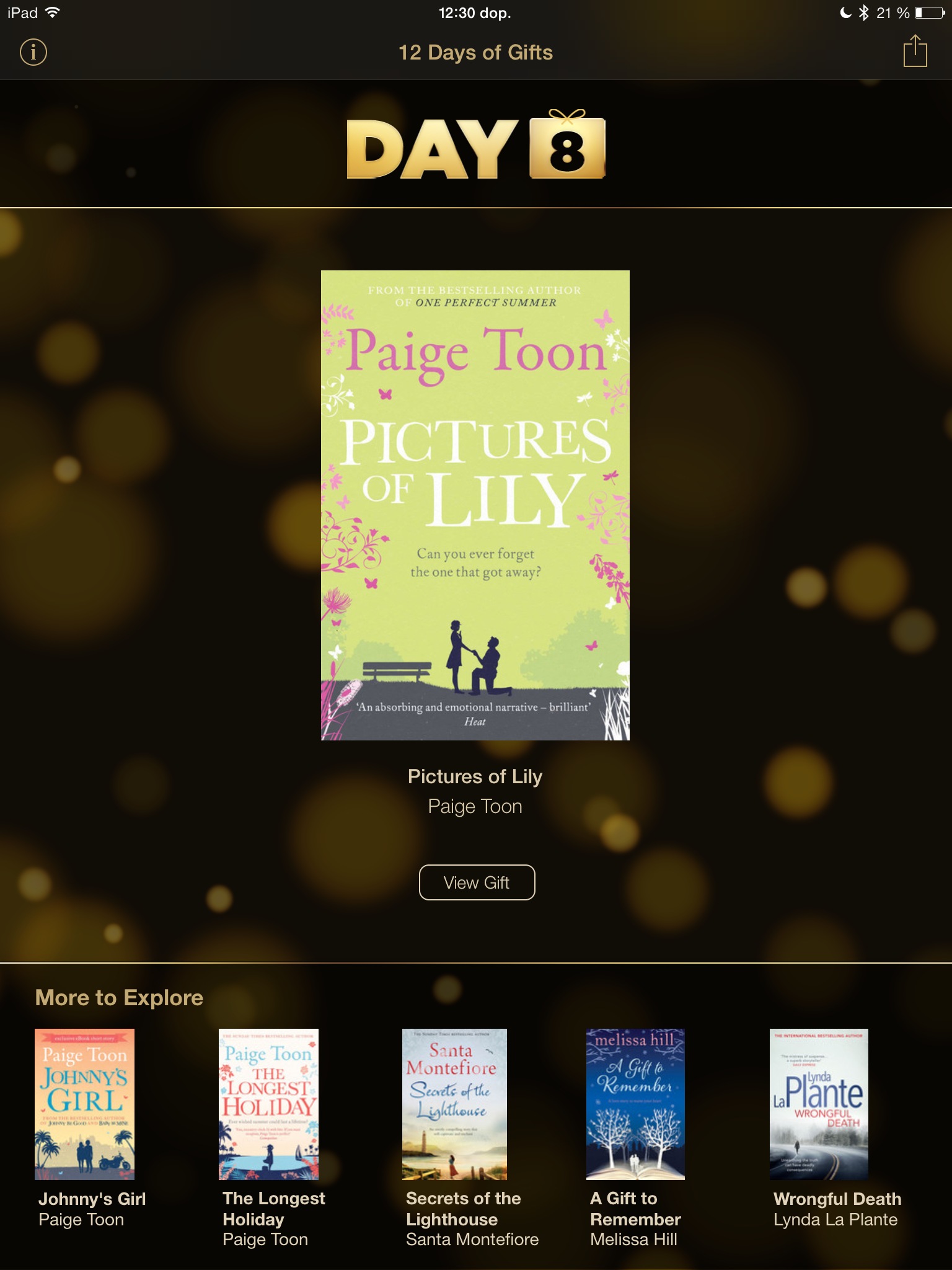 12 days of Gifts – 8. den