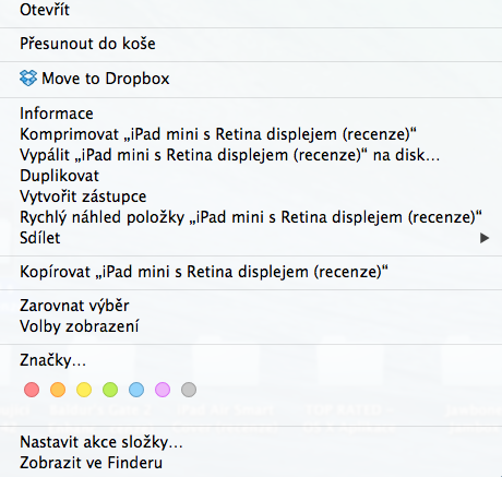 Tři základní nabídky systému OS X (příručka)