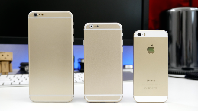 Další video porovnávající maketu iPhonu 6 s iPhonem 5s a ostatními Androidy