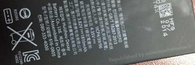 Baterie v iPhonu 6 by mohla mít kapacitu 1 810 mAh