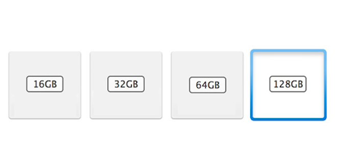 Uniklá schémata naznačují kapacitu 128 GB pro iPhone 6