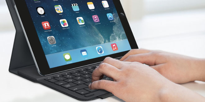 Logitech Bluetooth klávesnice – Type+ pro iPad Air