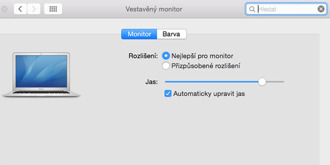 Jak si na Macu poradit s monitorem s nestandardním či vysokým rozlišením