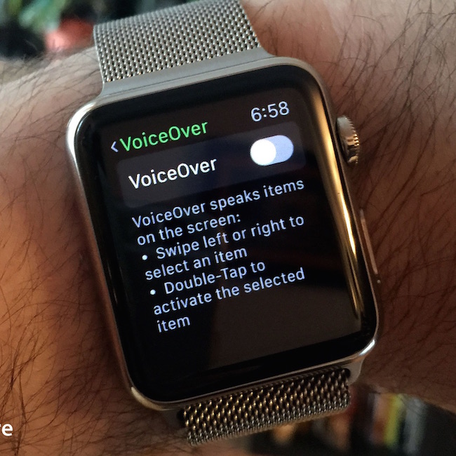 Apple Watch jsou přístupné i pro handicapované