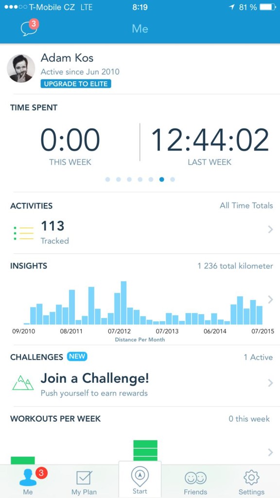 Obrázek 7 Runkeeper