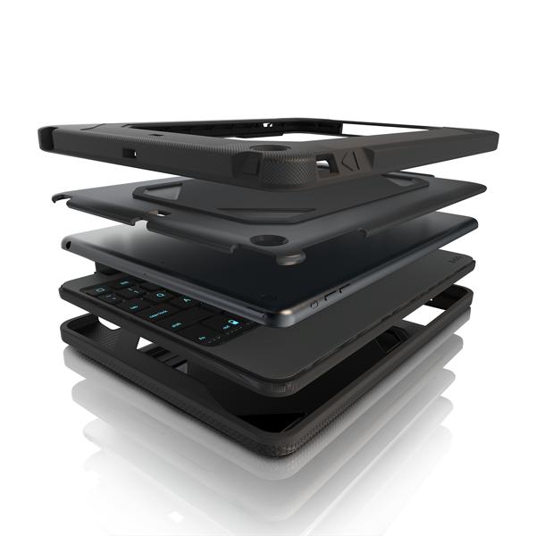 ZAGG Bluetooth klávesnice Rugged Book – obrněnec pro váš iPad Air 2