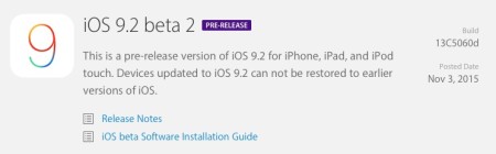 iOS 9.2 Beta 2