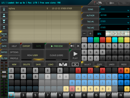 Označené sloty je možné kopírovat nebo vkládat
