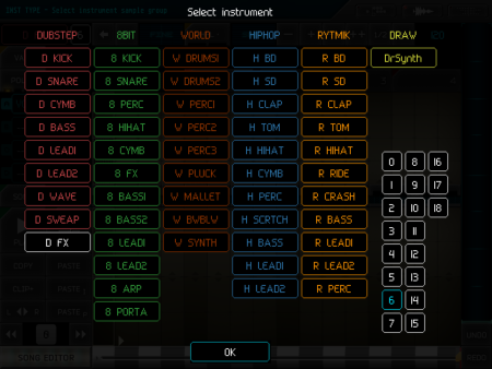 Až 750 zvuků k dispozici, nejrůznější kategorie