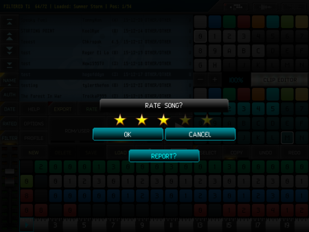 Možnost ocenit sklady ostatních uživatelů