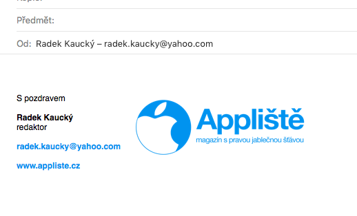 HTML podpis