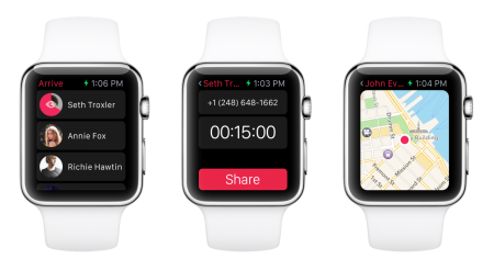 Arrive, aplikace pro sdílení polohy mezi uživateli