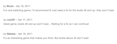 Komentáře řešící situaci kolem levelu 46