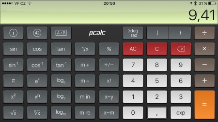 PCalc lite -secondary design - landscape