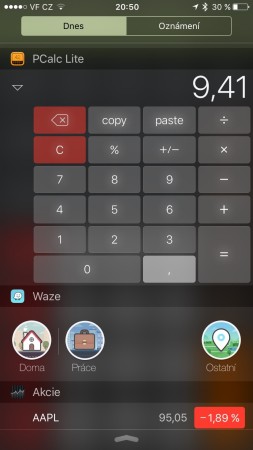 PCalc lite - widget