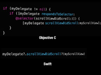 Rozdíl v syntaxi Obj-C proti Swiftu