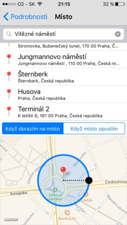 iOS Připomínky