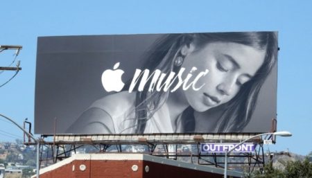 apple music billboard ad