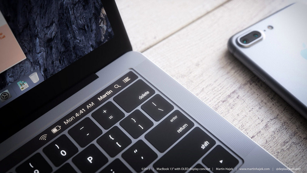Nový MacBook Pro s OLED panelem