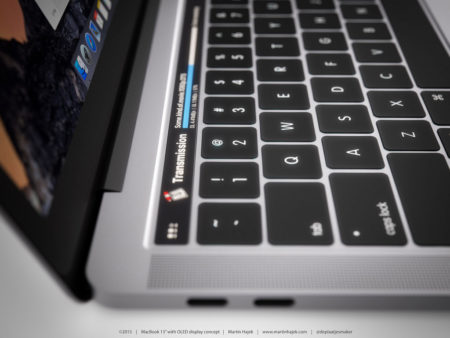 Nový MacBook Pro s OLED panelem