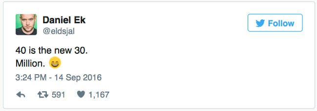 Spotify 40 milionů