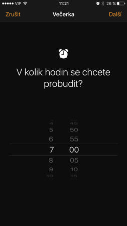 Večerka iOS 10