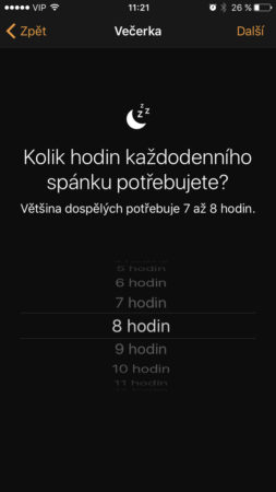 Večerka iOS 10