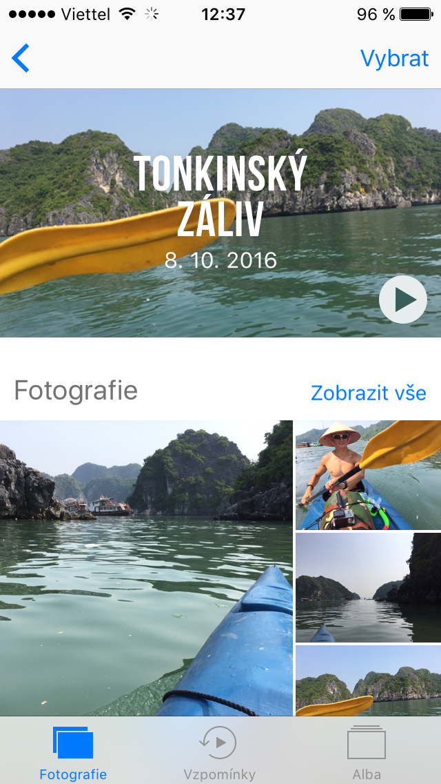 iOS 10 aplikace Fotky