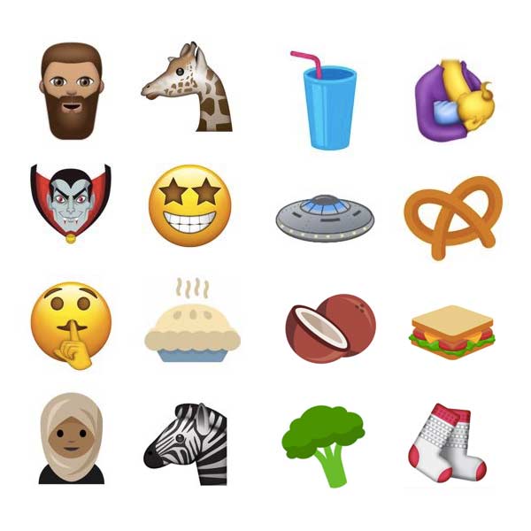 smajlíci Unicode 10