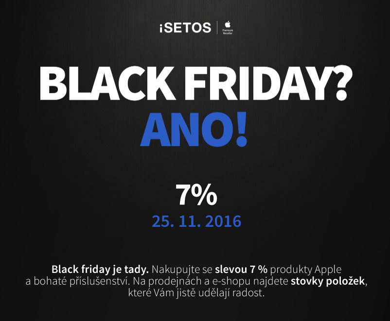 Black Friday 2016 iSetos