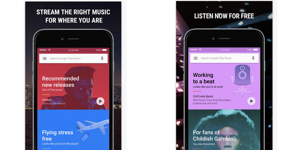 Apple Music, Google Play Music