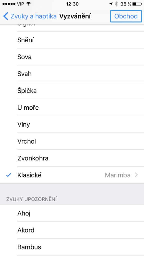 vyzvánění do iPhonu
