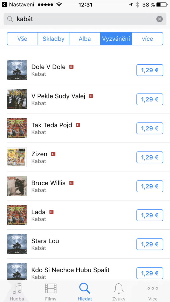 vyzvánění do iPhonu