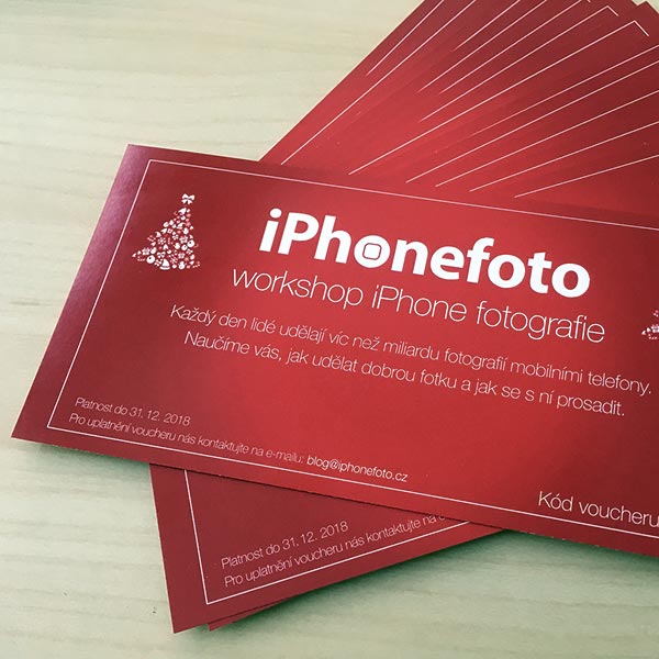 Vánoční vouchery workshop iPhone fotografie