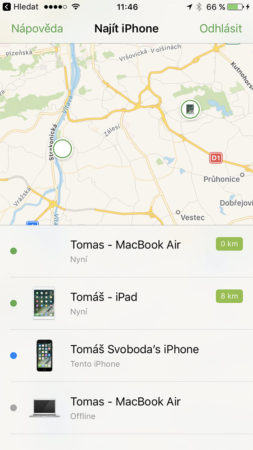 Jak najít ztracený iPhone