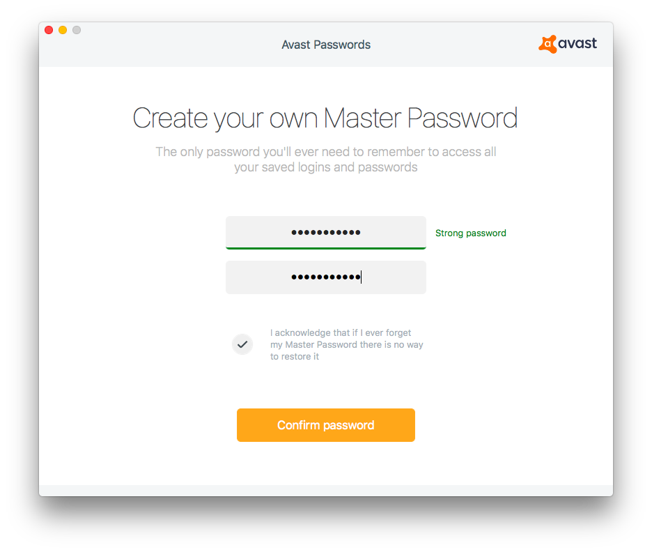 avast password extension for chrome