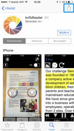 App Store - seznam přání