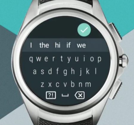 Android Wear 2 0 small keyboard