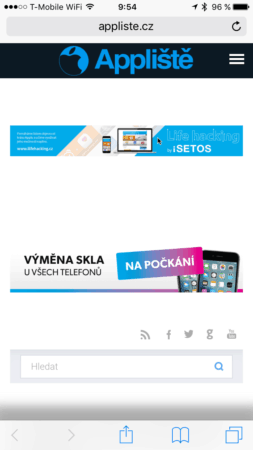 webový prohlížeč Safari