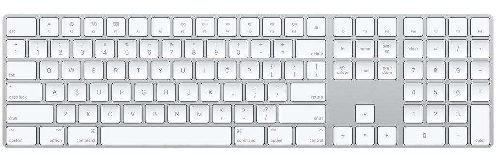 Magic Keyboard s číselnou klávesnicí