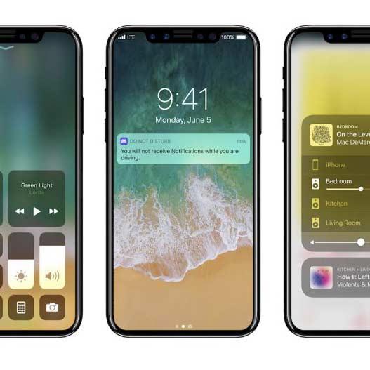 iPhone 8 bezdrátové nabíjení