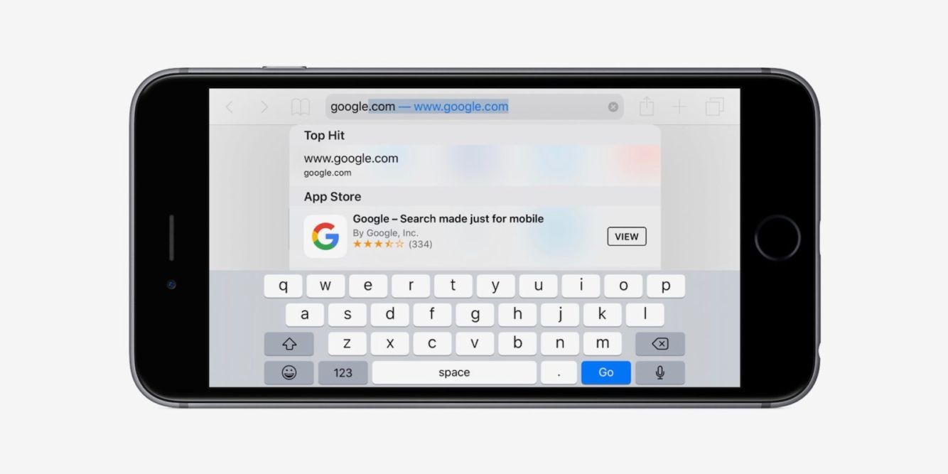 výchozí vyhledávač iOS Google