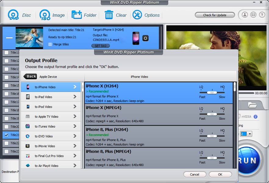 Jak zkopírovat film na DVD do počítače, WinX DVD Ripper Platinum