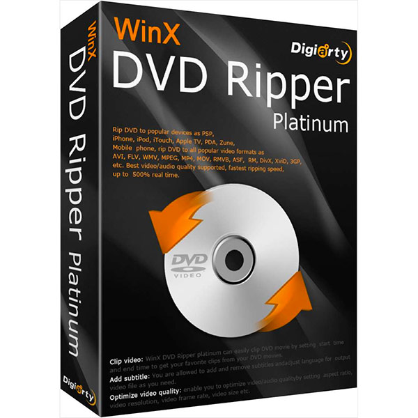 Jak zkopírovat film na DVD do počítače, WinX DVD Ripper Platinum
