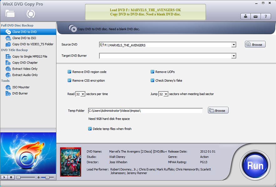WinX DVD Copy Pro