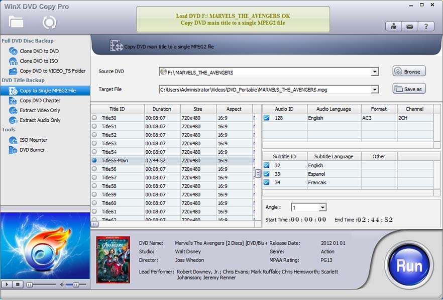 WinX DVD Copy Pro