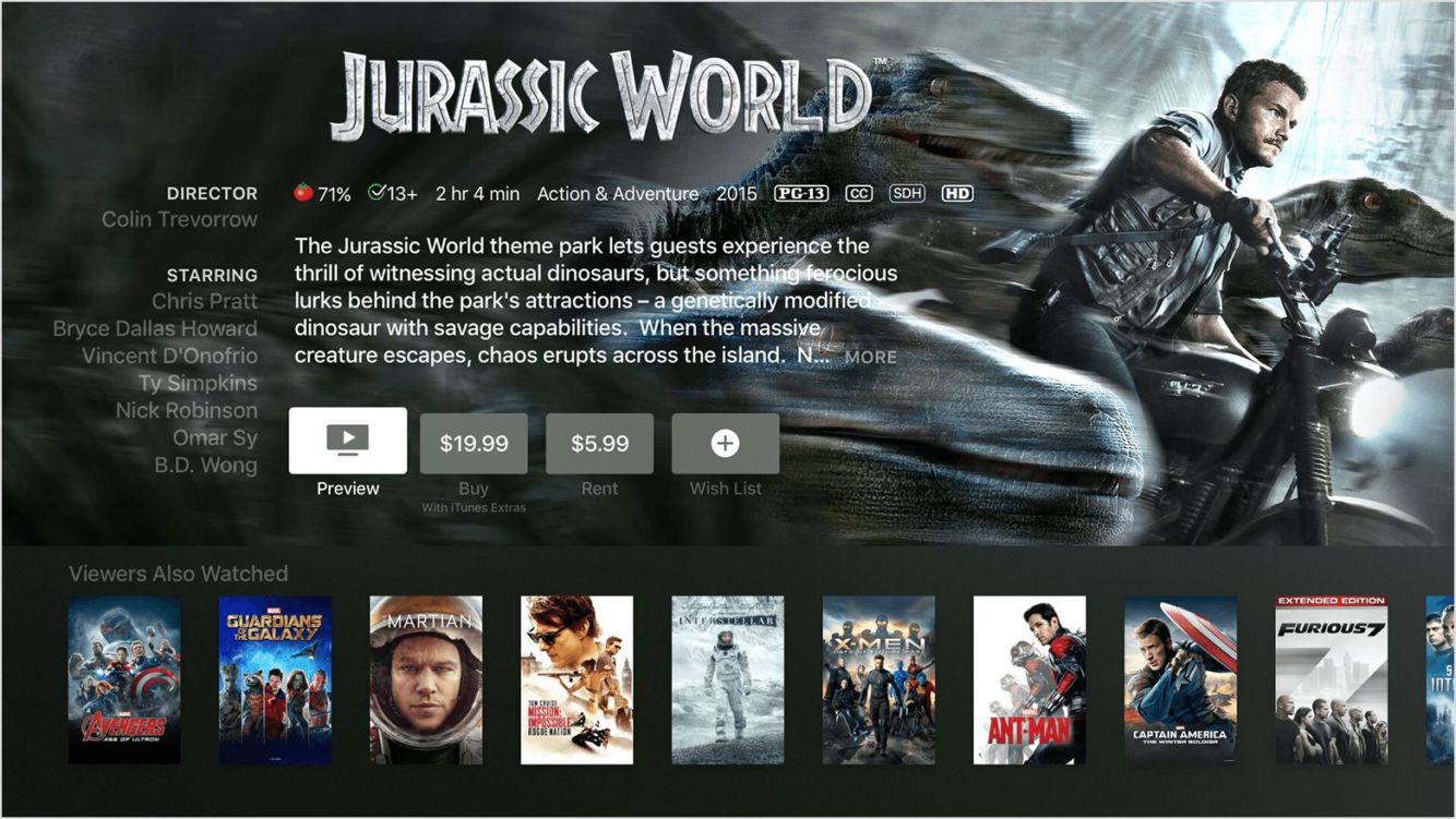 iTunes Jurassic World