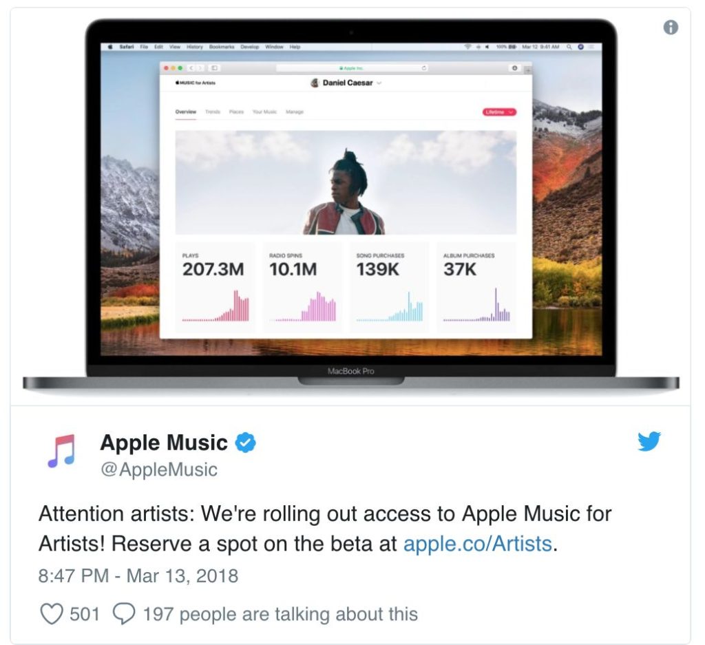 Apple Music for Artists