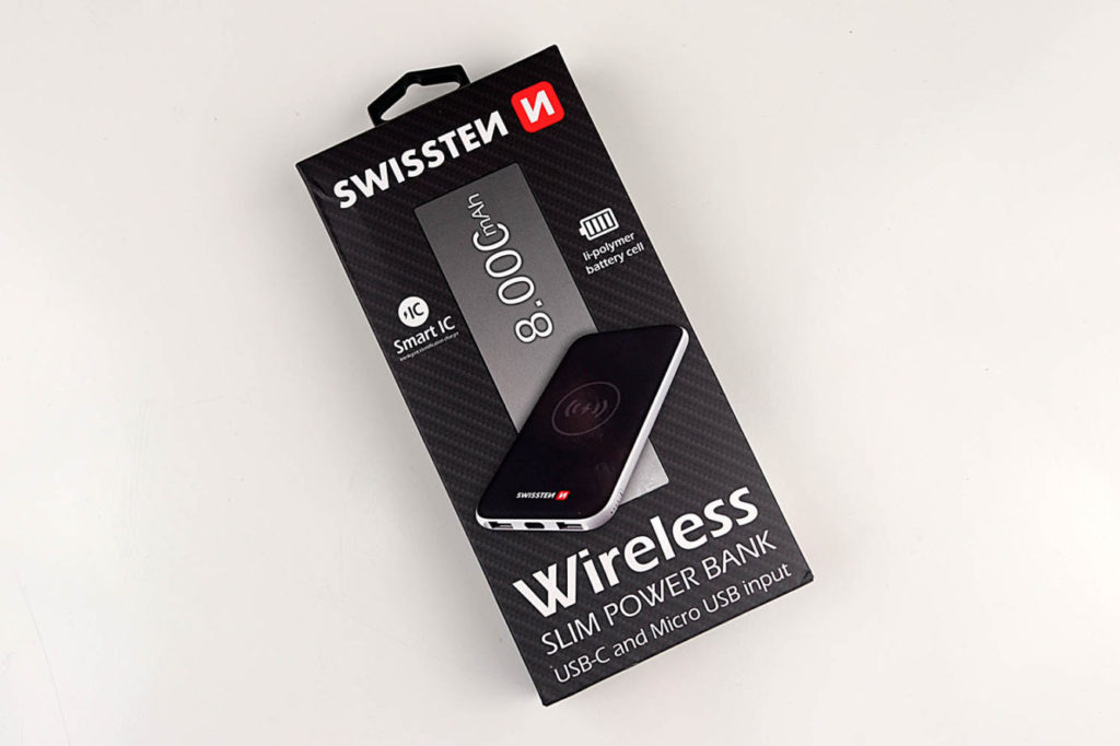 SWISSTEN bezdrátová power bank 8000 mAh USB-C