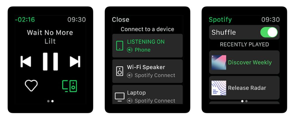 Spotify na Apple Watch